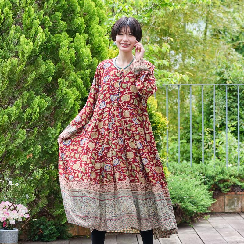 50%OFF レーヨンフラワープリントワンピース｜マライカ公式通販