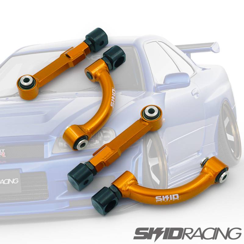 車検OK R33 R34 調整式 ピロ アッパーアーム フロント 鬼キャン BNR33