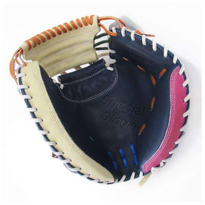 SSK（エスエスケイ）限定 軟式用キャッチャーミット カラフルシリーズ