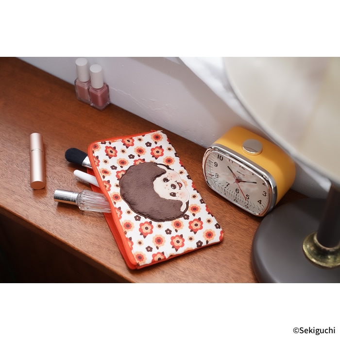 ネコポス可】 モンメイト(オレンジ) Zipマルチポーチ|【ぬいぐるみの