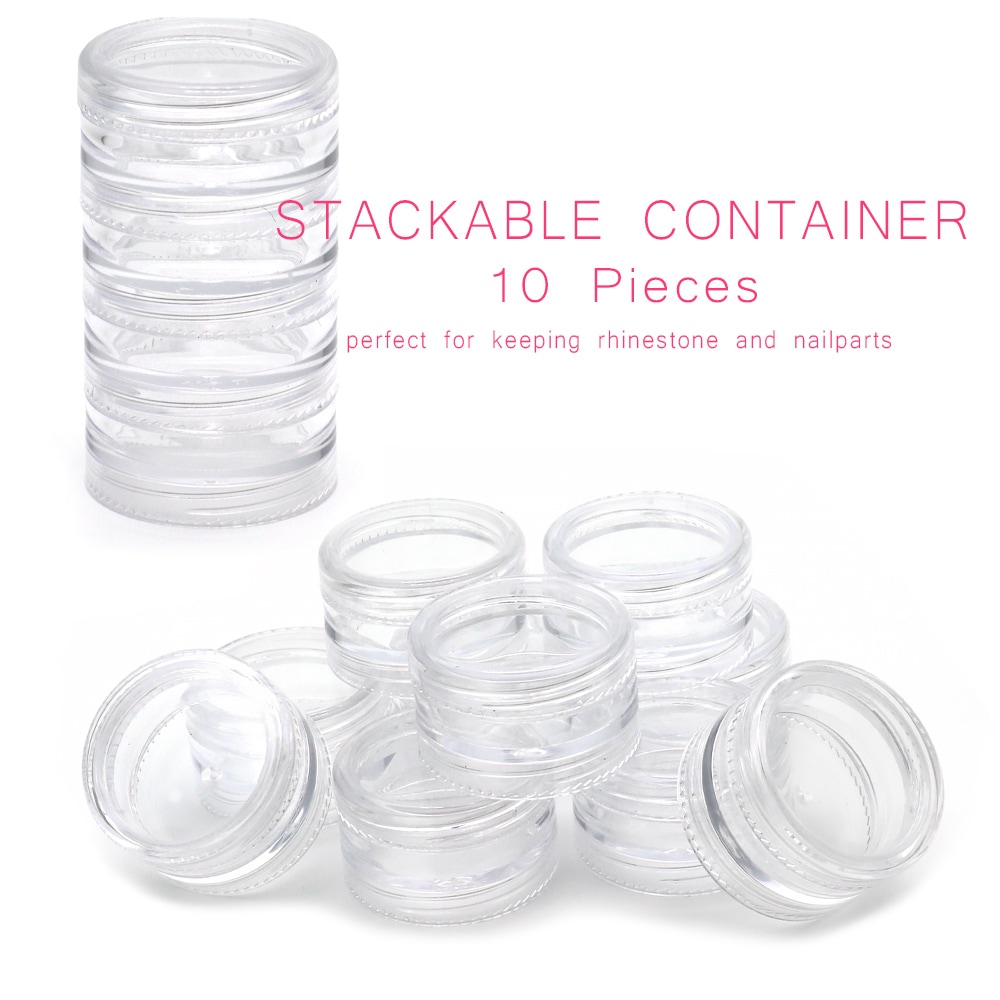 ネコポス 送料無料】ネイルパーツ収納ケース 10個セット タワーにも