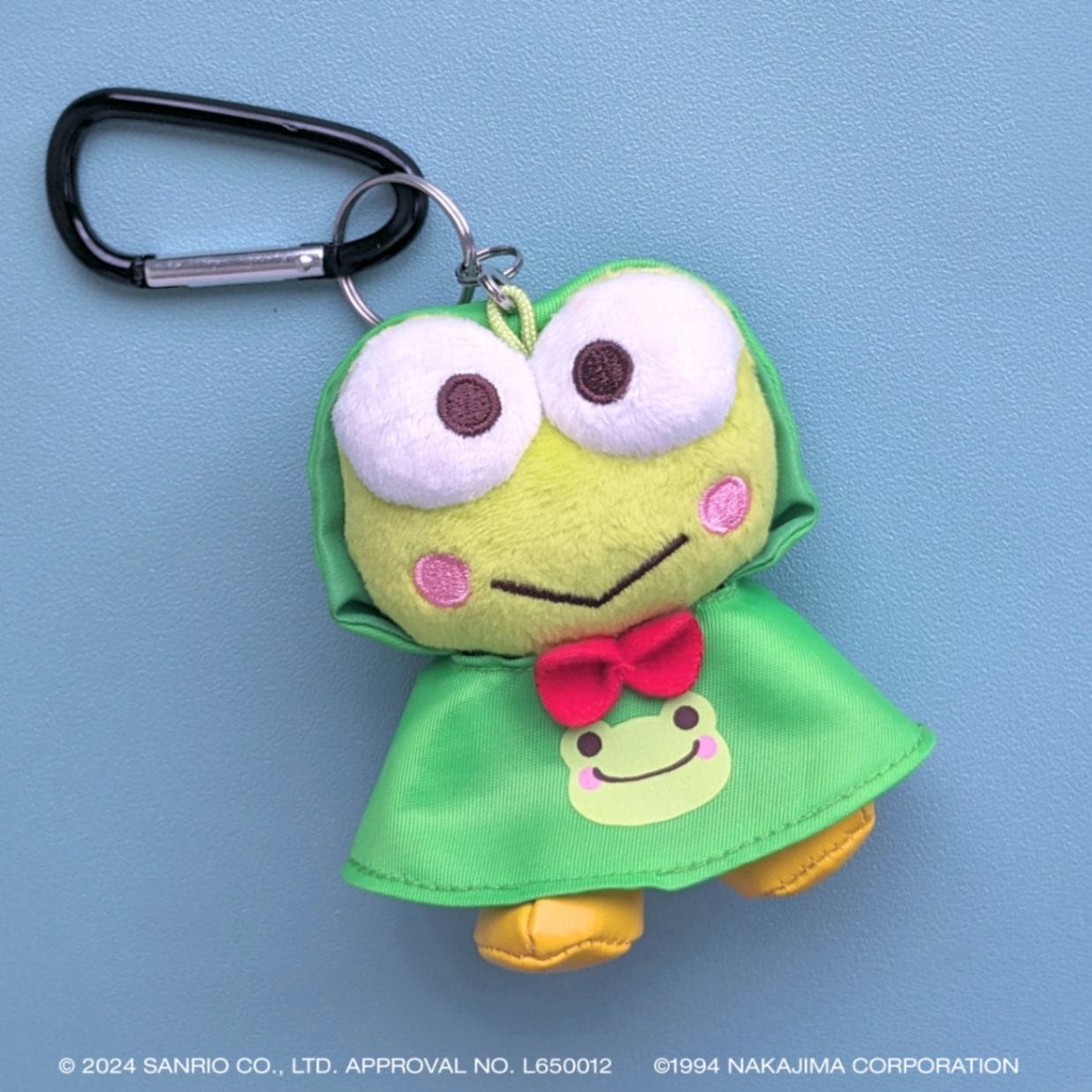 けろけろけろっぴ×ピクルス レインポンチョ けろけろけろっぴ カラビナ