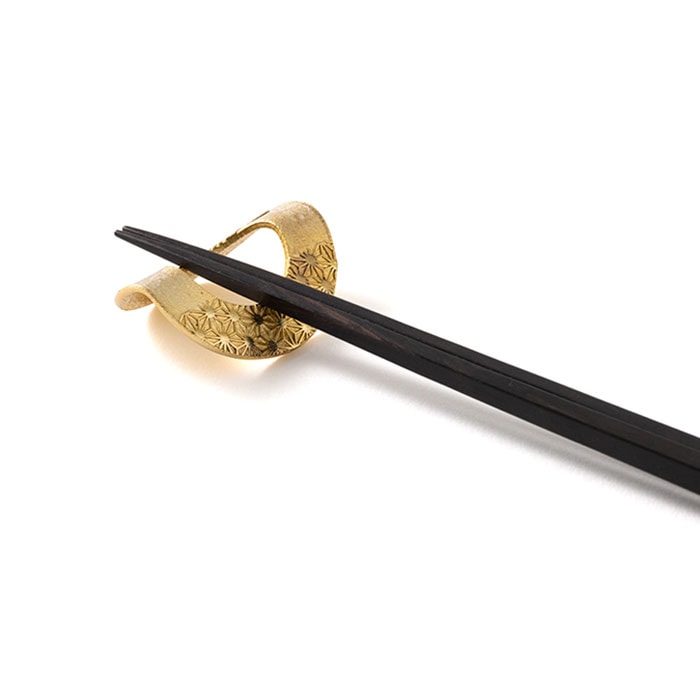 箸置 - 輪（りん） - ゴールド - 5ヶ入｜錫製雑貨・酒器の通販は能作