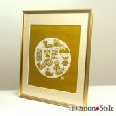 限定1個】【東京手描友禅】染額(雀と木蓮) 江戸monoStyle