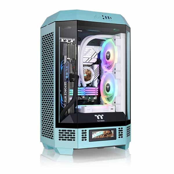 Thermaltake The Tower 300 Turquoise八角柱デザインミニタワーPC
