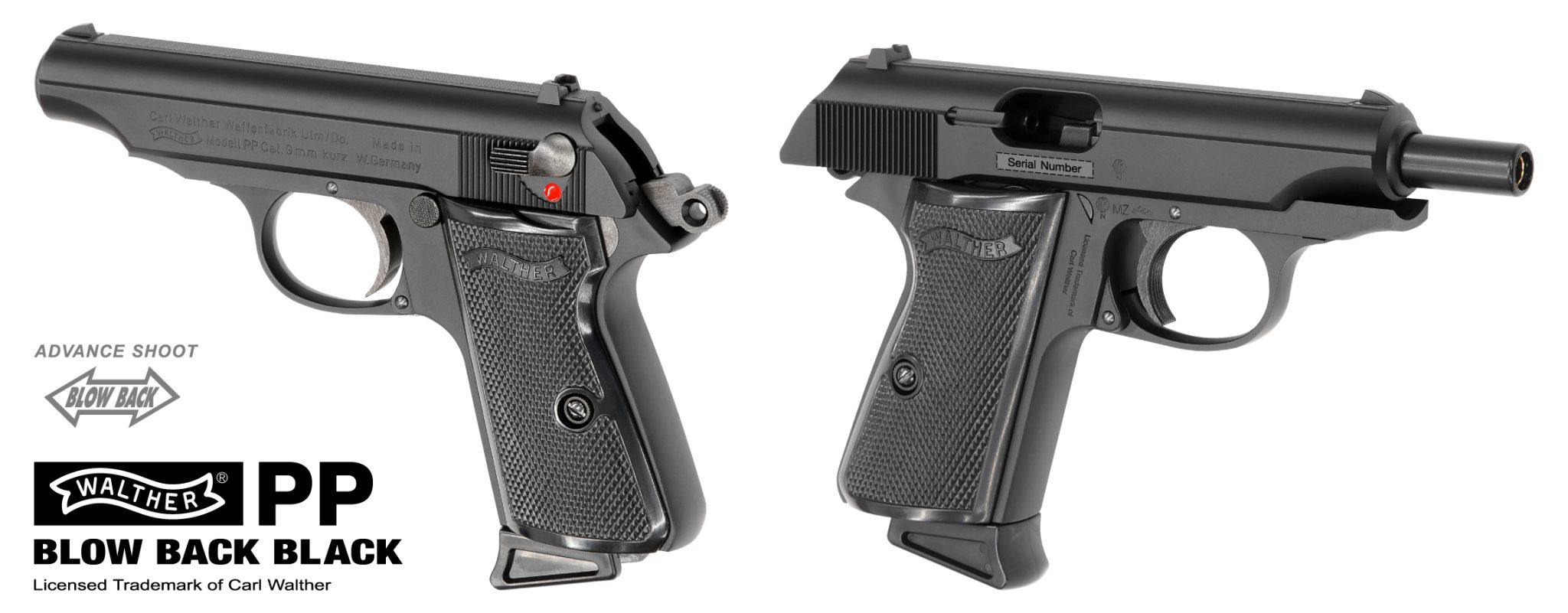 マルゼン ワルサー PP ブラックモデル ガスガン hiruneko_t10010323