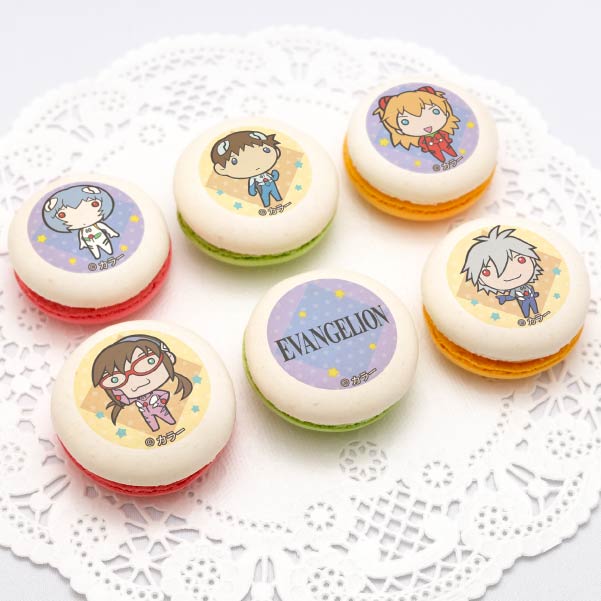 プリマカロン6個セット（C柄）【特典缶バッジ付き】[エヴァンゲリオン