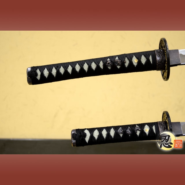 黒呂鞘 大刀 小刀セット 模造刀｜【公式】模造刀・居合刀の専門店「忍屋」