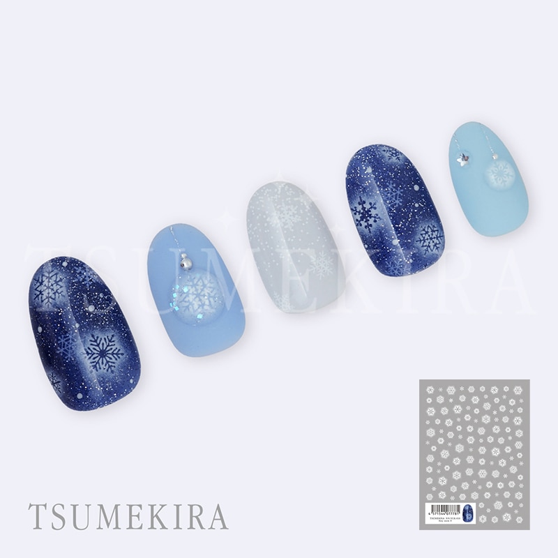 ツメキラ ネイルシール NN-YUK-016 エアリースノー2｜シャイニージェル