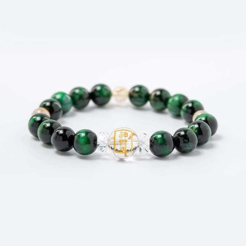 活力を高める！グリーンタイガーアイ＆ルチルクォーツブレスレット