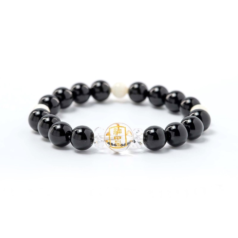 絆を深める！オニキス＆マザーオブパール パワーストーンブレスレット