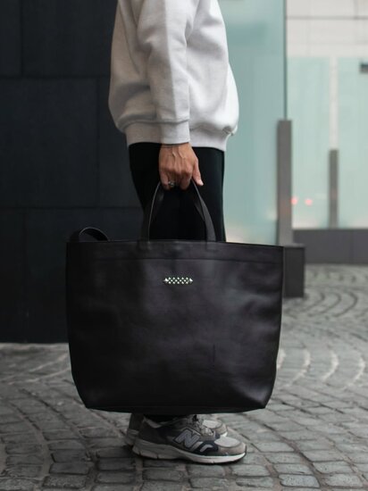 CALEE 「STUDS LEATHER TOTE BAG」 レザートートバッグ