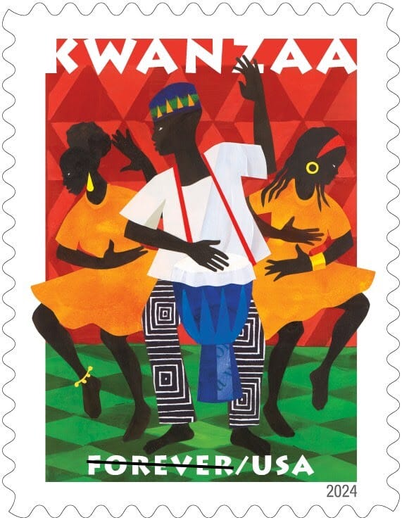 MassArt's Ekua Holmes Has Artwork Chosen for USPS Kwanzaa Stamp