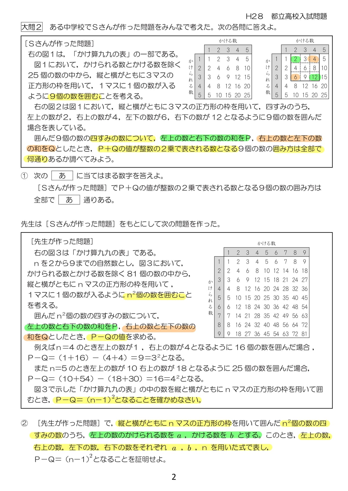 都立入試 数学の解説