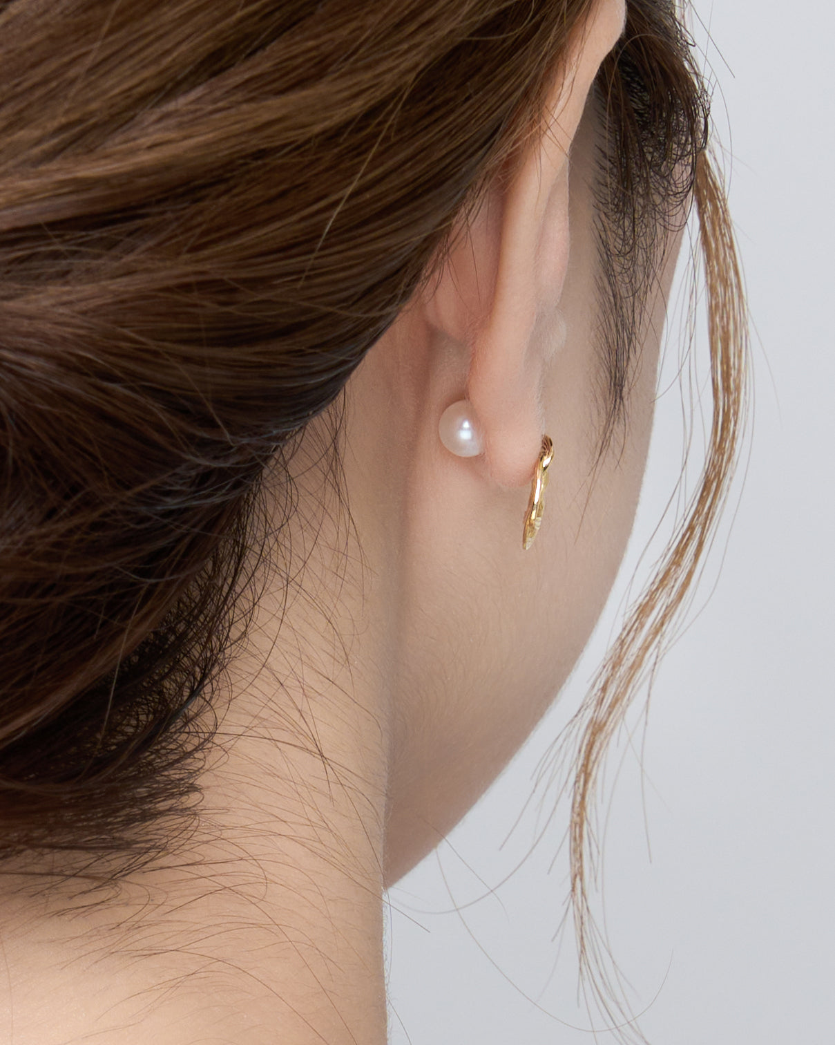 K18 カットデザイン フープピアス – me.