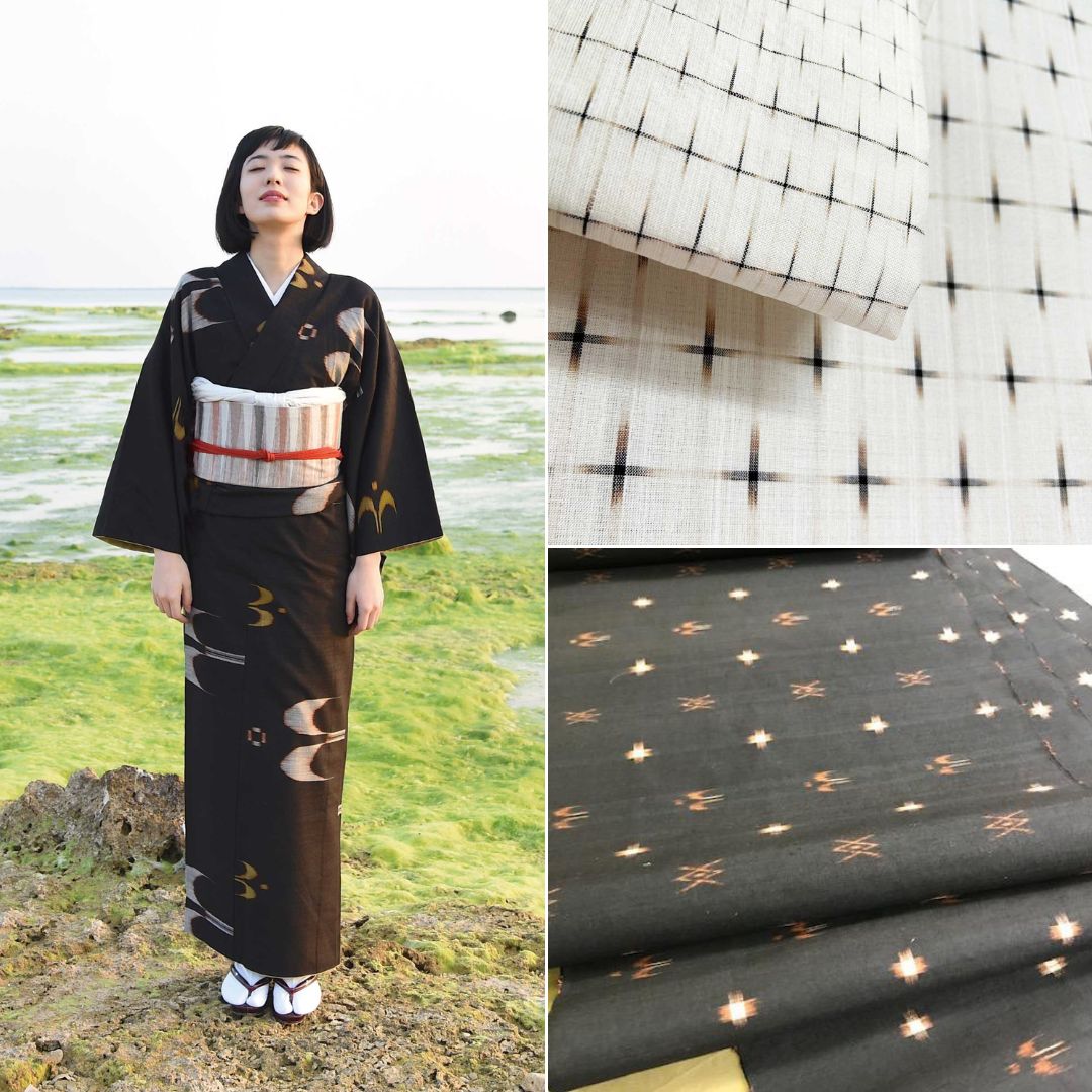 天然の素材と伝統、職人の技がつまった「久米島紬」が一挙に展示