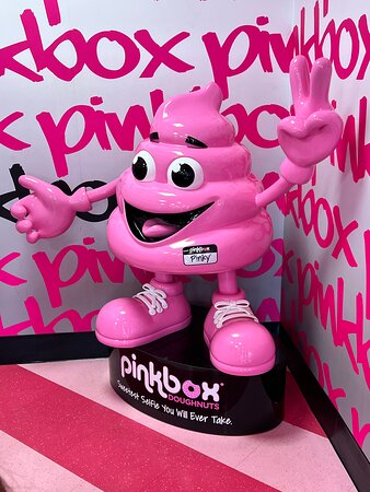 Mascot? at PinkBox St. George, Utah - Picture of Pinkbox Doughnuts