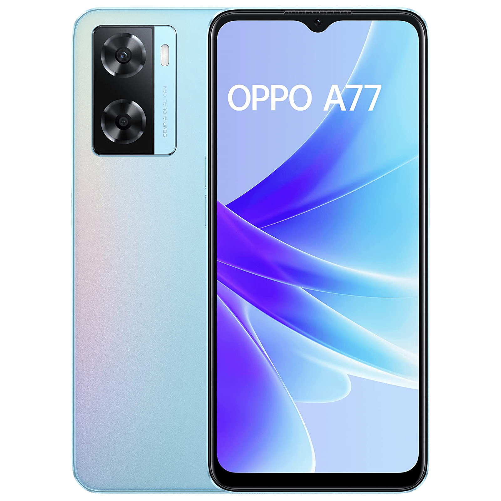 Buy OPPO A77 (4GB RAM, 128GB, Sky Blue) Online - Croma