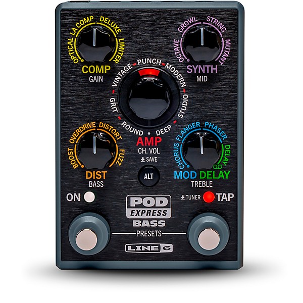 Line 6 POD Express Bass Effects Pedal Black | Guitar Center
