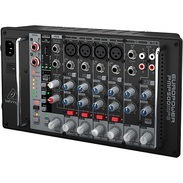 Behringer EUROPOWER PMP500MP3 8-Channel 500W Powered Mixer