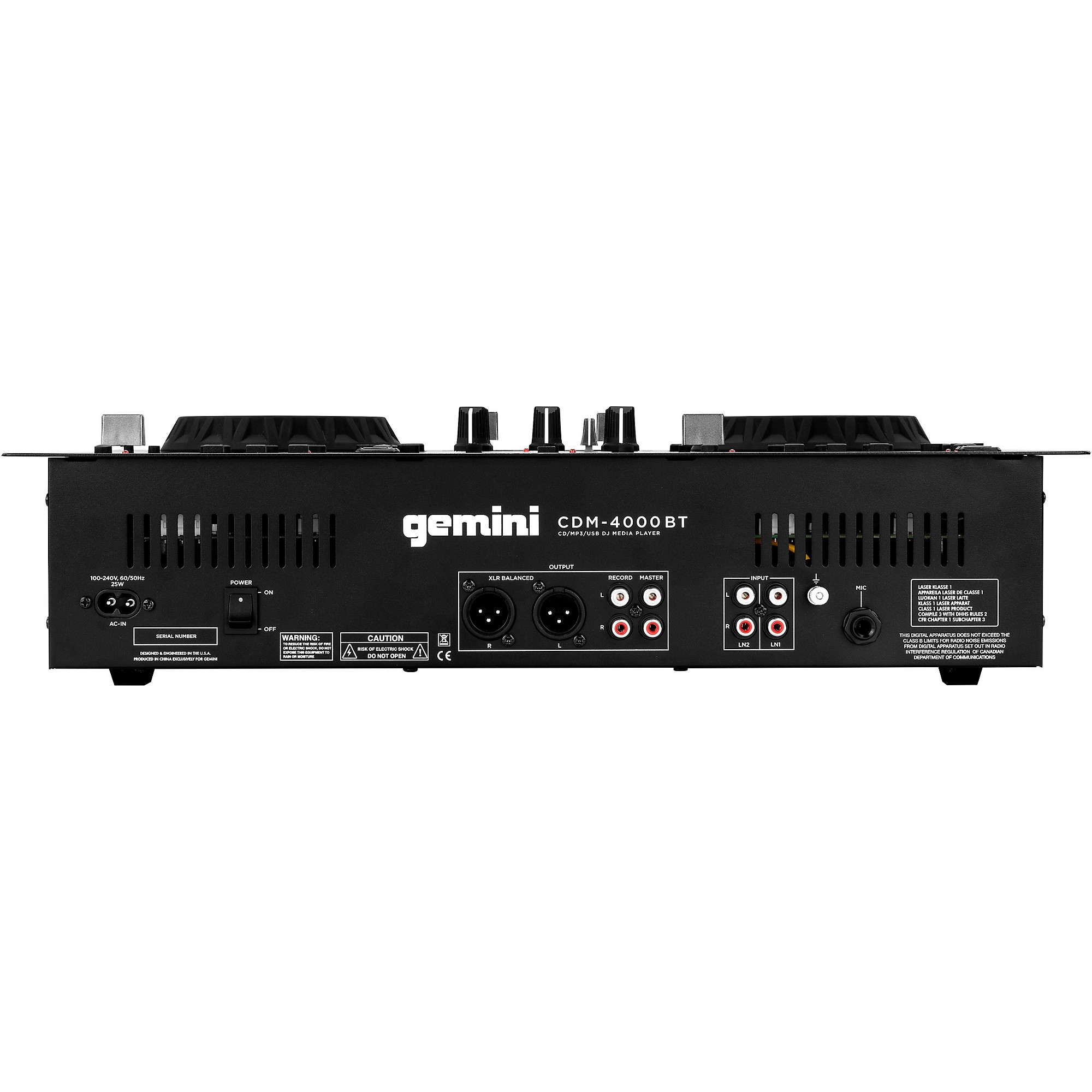 Gemini CDM-4000BT CD/MIXER Combo Player With BT Input | Guitar Center