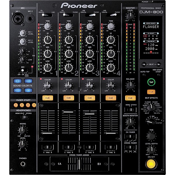 Open Box Pioneer DJ DJM-800 Professional DJ Mixer | Guitar Center
