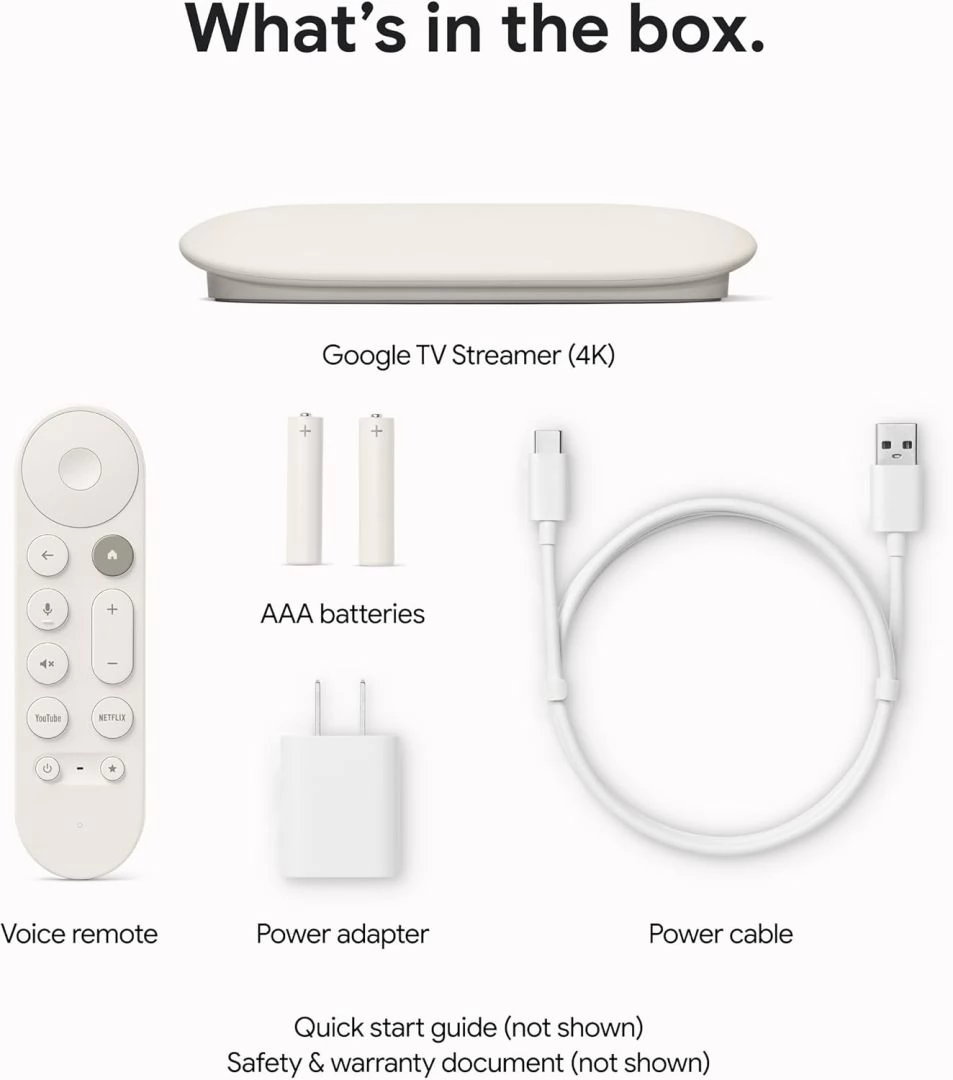 GOOGLE TV Streamer (4K) white - iPoncomp.com