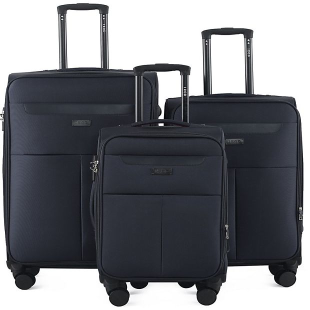 IZOD Liam 3-pc. Soft Shell Spinner Combo Lock Luggage Set