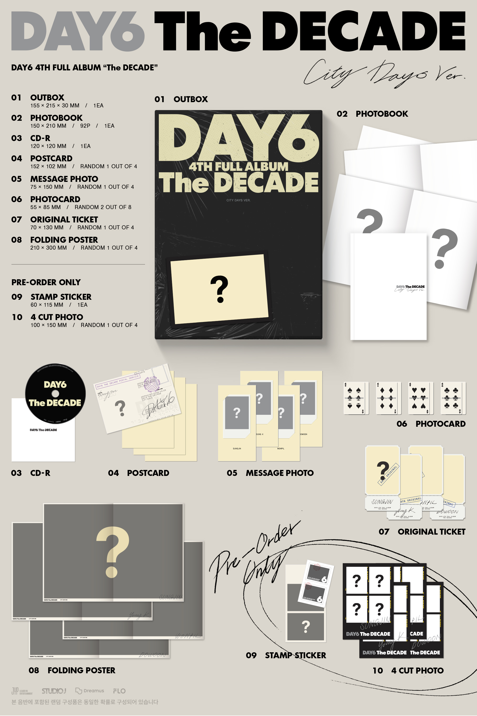 jp.ktown4u.com : [2CD セット] DAY6 - 正規アルバム4集 [The DECADE]
