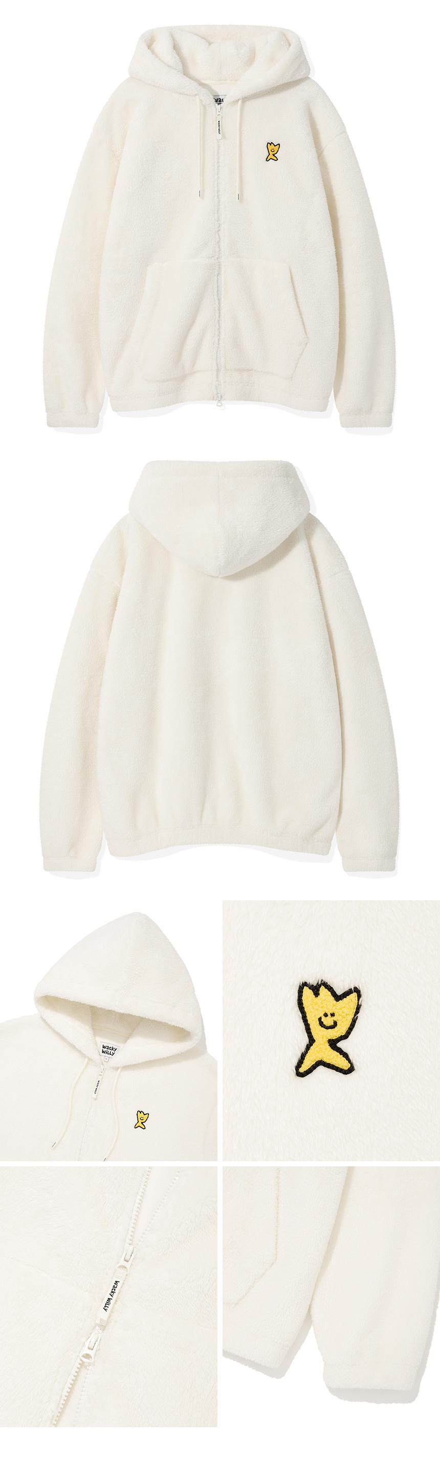 jp.ktown4u.com : [Wacky Willy x GISELLE] [25FW] フード付きフリース