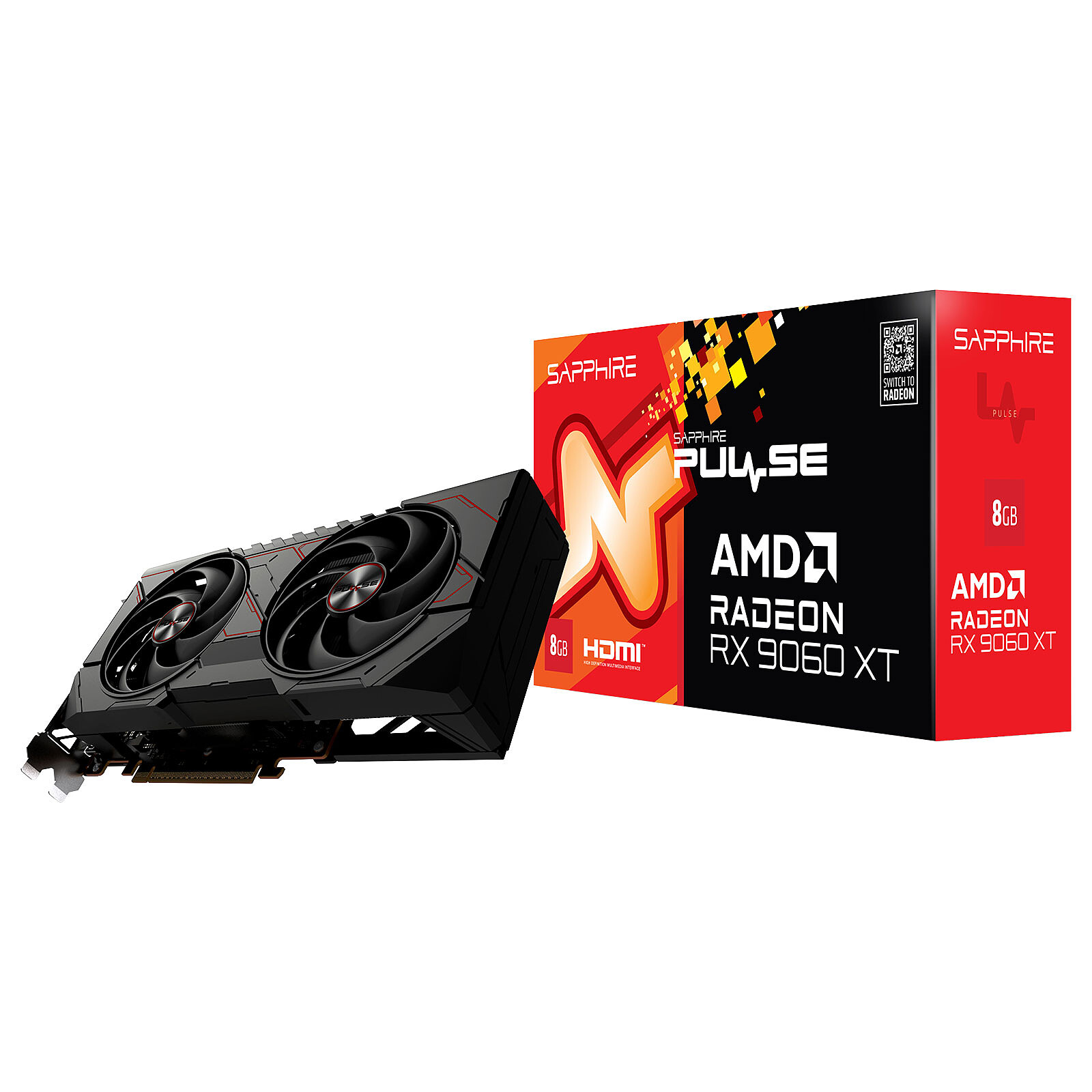 Sapphire PULSE AMD Radeon RX 9060 XT 8GB - Graphics card - LDLC