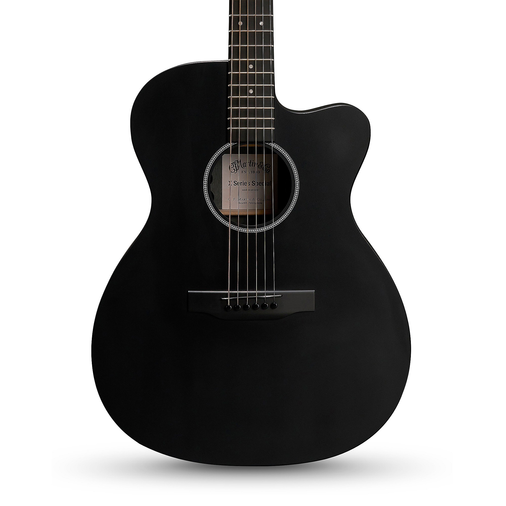 Martin Special 000C-X1E Jett Black HPL Acoustic-Electric Guitar
