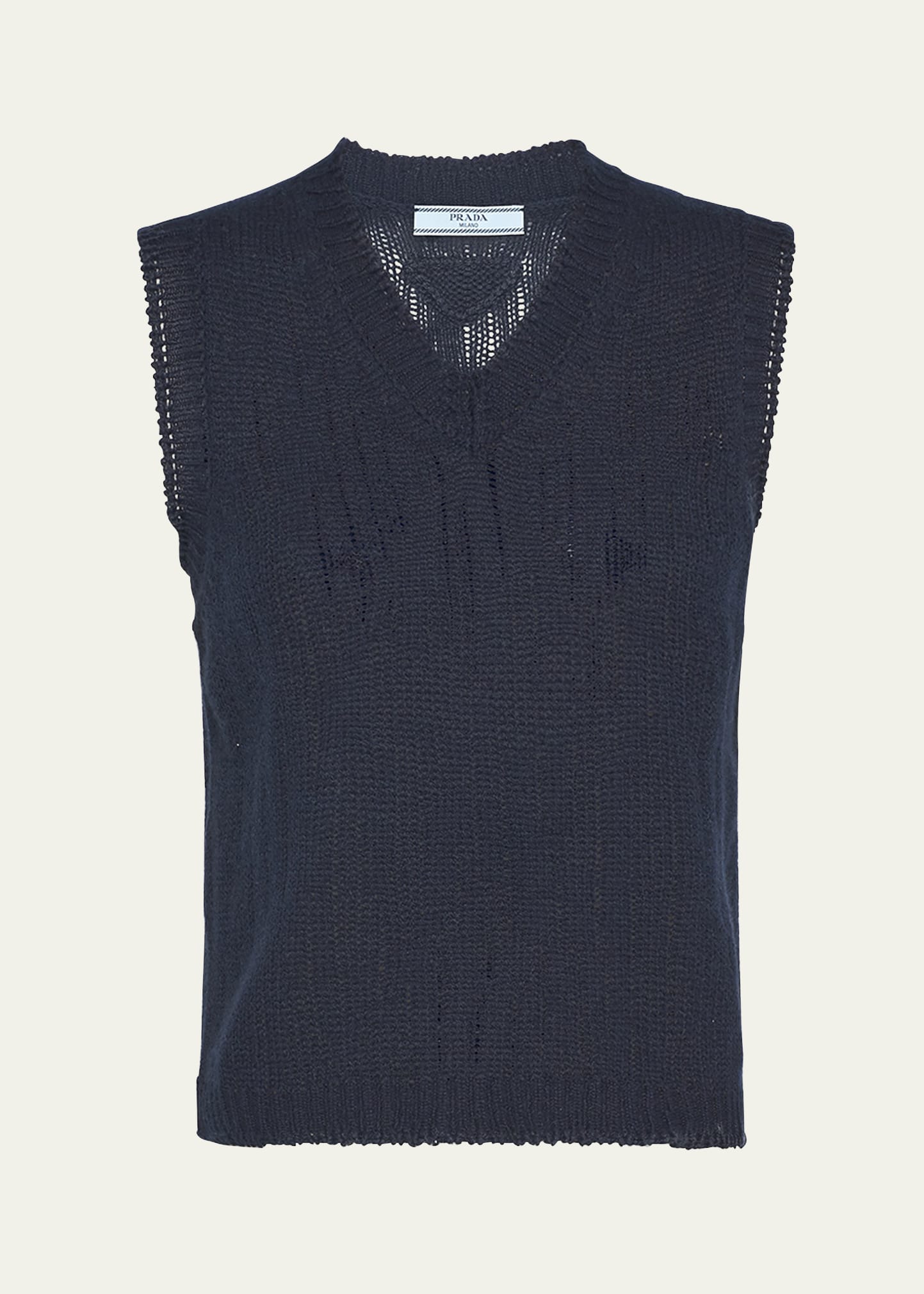 Prada V-Neck Cashmere Sweater Vest - Bergdorf Goodman