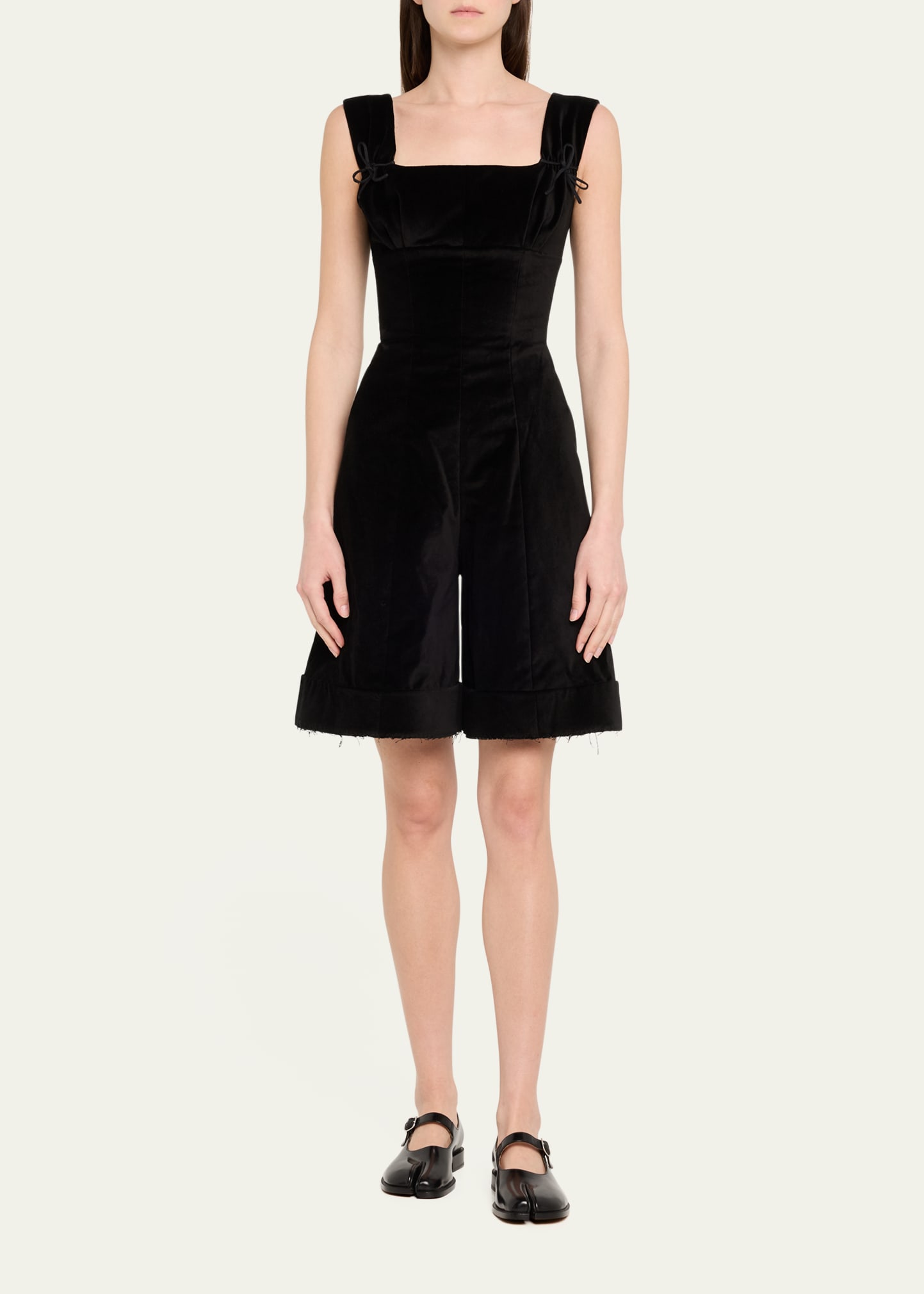 Maison Margiela Deconstructed Cuffed Short Jumpsuit - Bergdorf Goodman