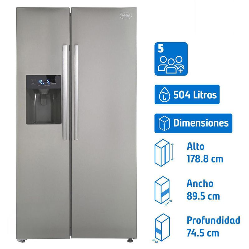 Refrigerador 2 Puertas Side by Side No Frost 504 Litros HC-660W