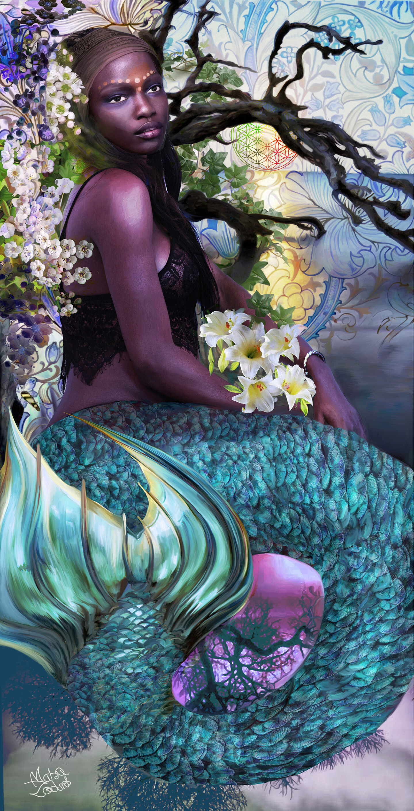 Mami Wata, Digital Arts by Masa Zodros | ArtMajeur
