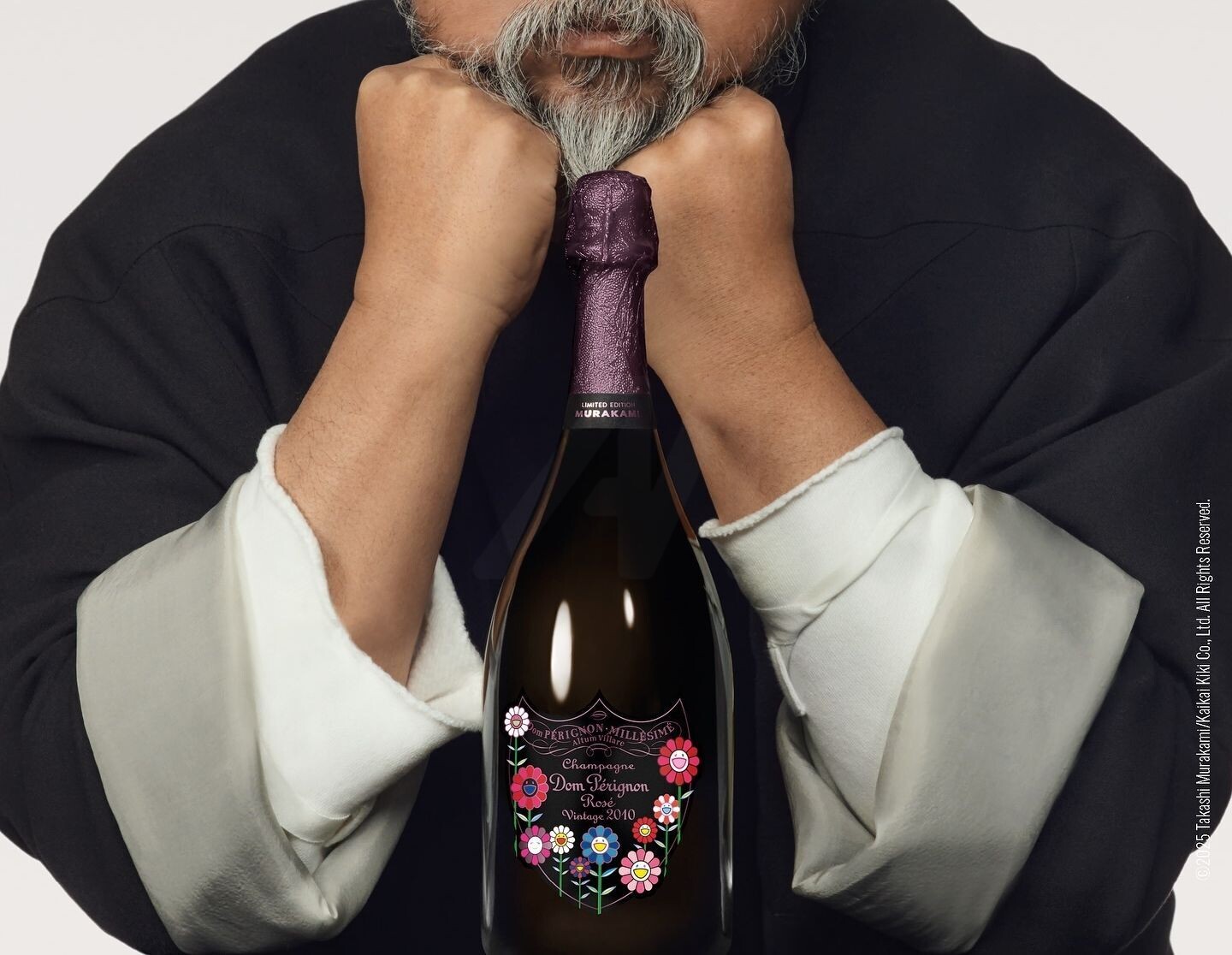 唐培里侬x 村上隆：奢华气泡酒与微笑花朵| ArtMajeur杂志