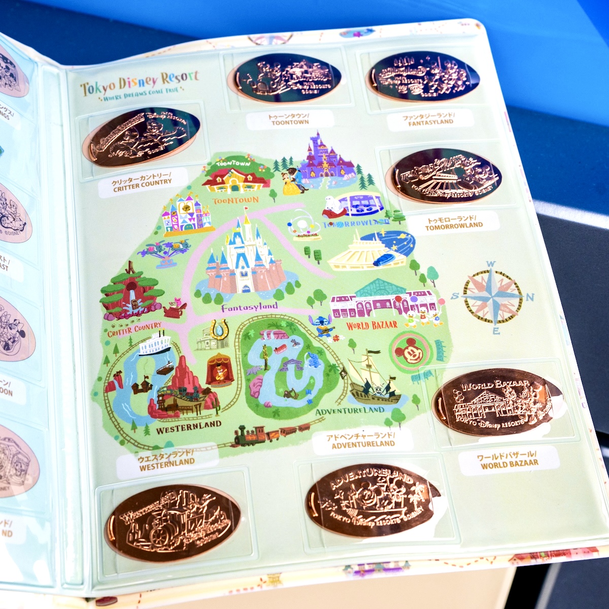 テーマランド、テーマポートのスーベニアメダルをかわいく収納できる