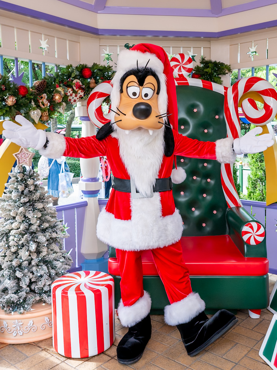 サンタグーフィーに会える！香港ディズニーランド“ディズニー