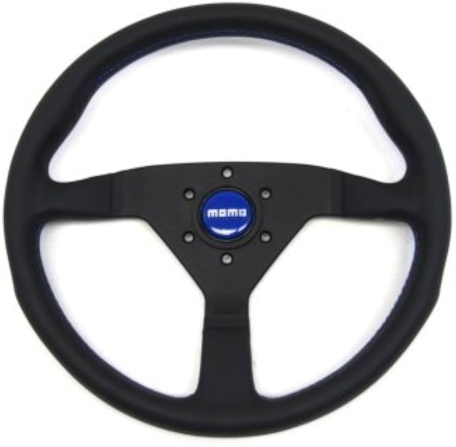 Amazon | MOMO モンテカルロ 350mm レザーハンドル ブルーステッチ