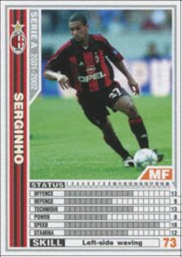 Amazon.co.jp: WCCF/01-02/ミラン/白/158/セルジーニョ : スポーツ