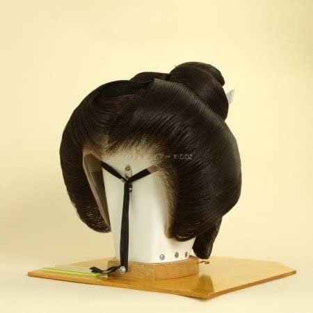 Amazon.co.jp: 日本髪かつら 芸妓島田 演劇 芸者 舞台 舞踊 : ビューティー