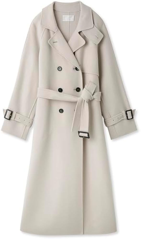 Amazon | [セルフォード] ウール混リバートレンチコート レディース