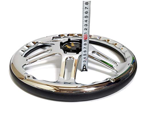 Amazon | 14インチ レザーステアリング ハンドル 4本スポーク スタンス