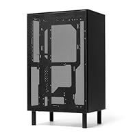 Amazon | SSUPD コンパクトPCケース MESHROOM S Charcoal Black ATX/M