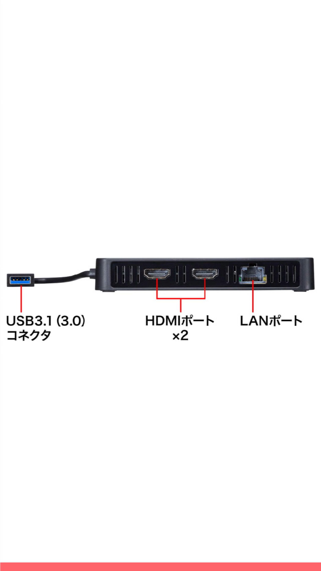 Amazon.co.jp: サンワサプライ USB3.1-HDMIディスプレイアダプタ(4K