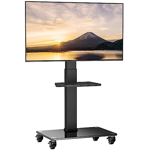 Amazon.co.jp: Perlegear テレビスタンド キャスター付き 壁寄せ tv