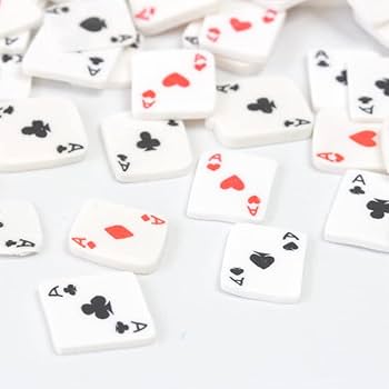 Amazon | 【封入 パーツ】15g トランプ モチーフ スライスパーツ