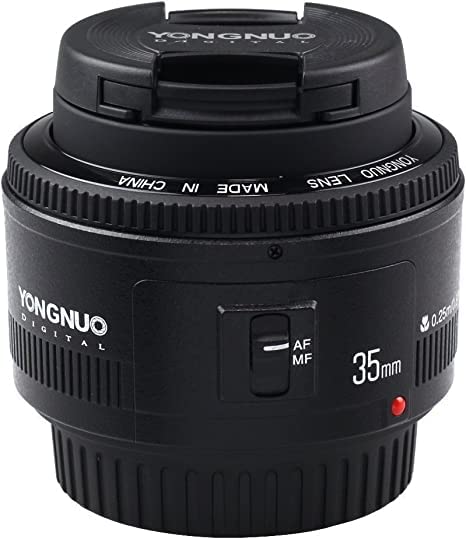 Amazon.com : YONGNUO YN35mm F2 Fast EF Lens 1:2 AF/MF Wide-Angle