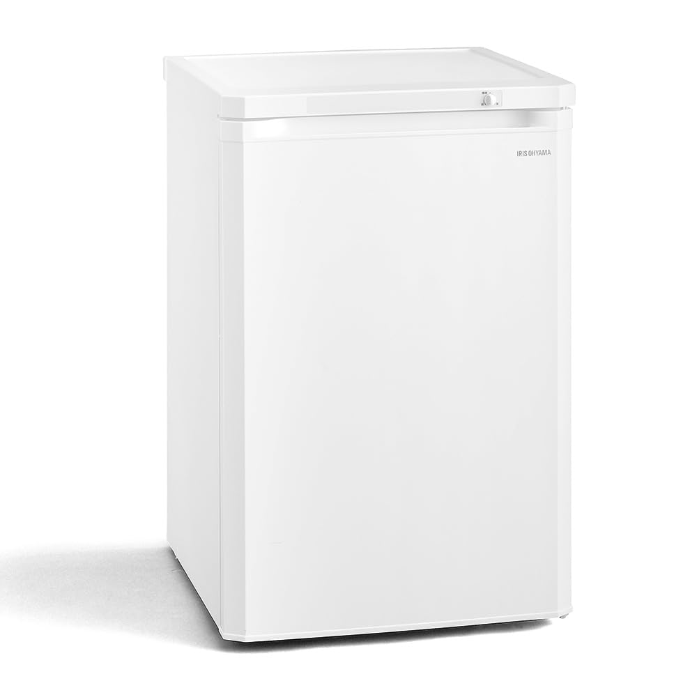 Amazon.co.jp: アイリスオーヤマ 冷凍庫 85L ホワイト IUSD-9B-W 前